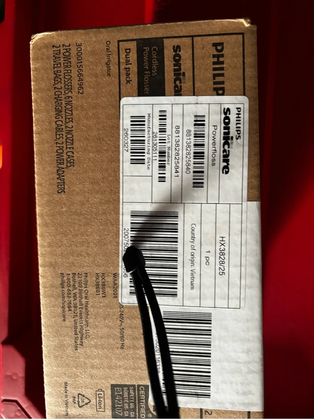 NWT Philips Sonicare Dual Pack Power Flosser